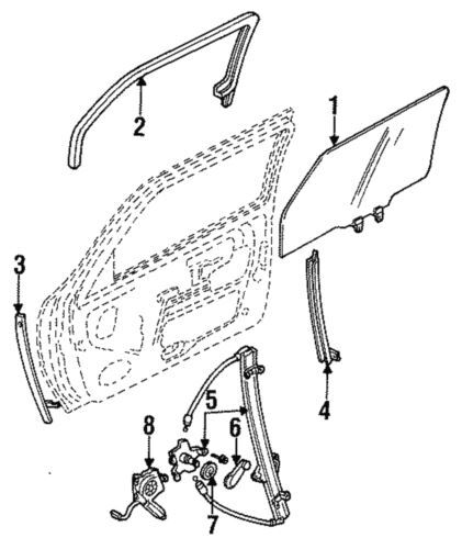 Regulador de ventana para Ford (N/P F3XY-1223209-A)