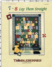 "7-8 Lay Them Straight" Thimbleberries Sewing Quilting Craft Leaflet # LJ 92330