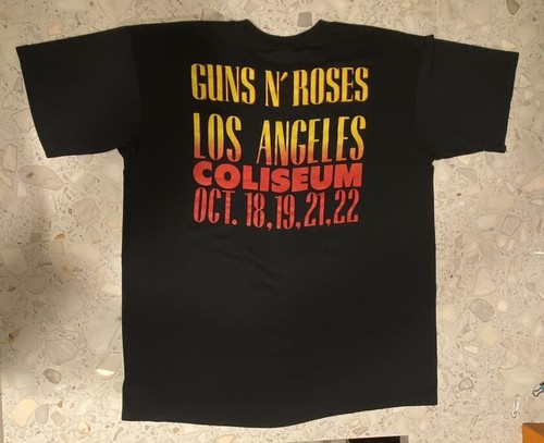 Vintage 1989 Guns N' Roses Stoned in LA Orig. Concert T-Shirt, A Grade, Men's XL - Picture 7 of 18