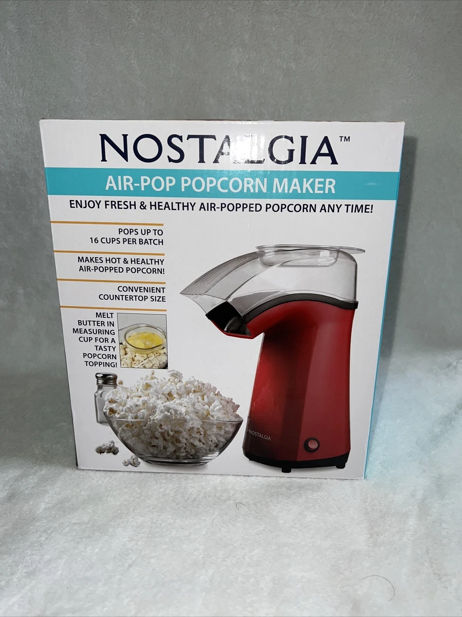 Nostalgia Electrics Air Pop Hot Air Popcorn Popper Machine, Home Pop Corn  Maker