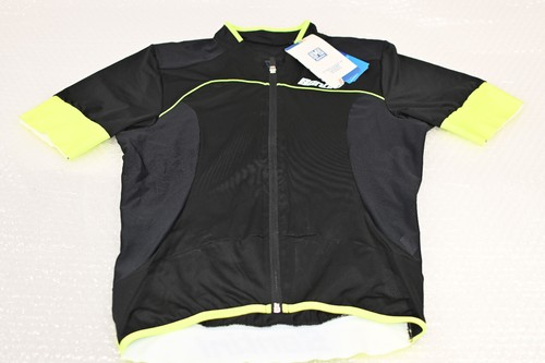 Maillot Cycliste Santini SMS Années 90 Jaune Taille S - Fermeture éclair Complète - Made In Italy