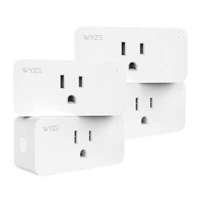 2 Lot of (2-Pack) 4 TOTAL Wyze Smart Plug Indoor - White - New In Box