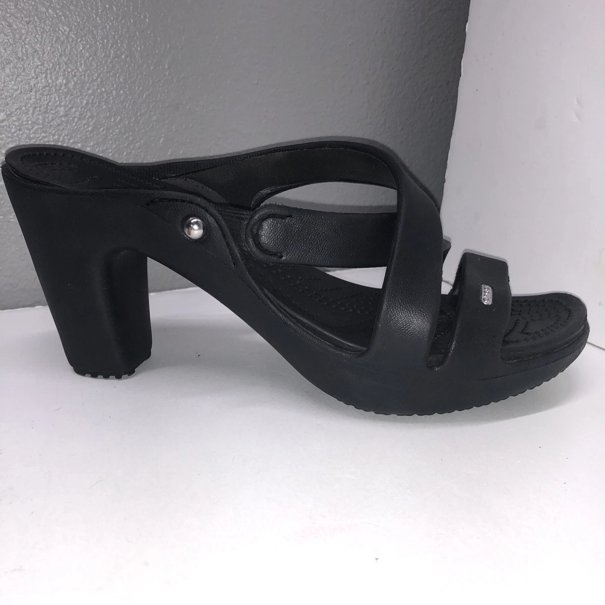 CROCS heels | Heels shopping, Black crocs, Heels