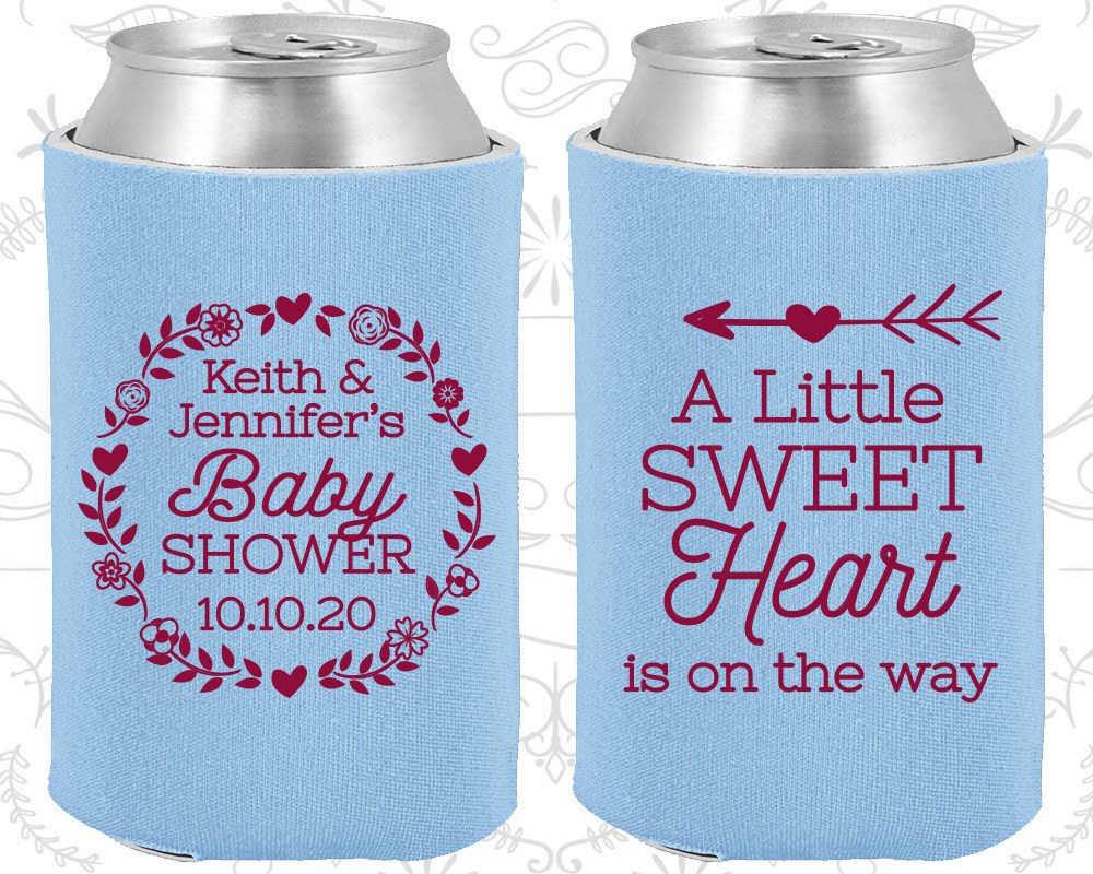 Baby Shower Koozies Koozie Favors (90195) Flower, Girl eBay
