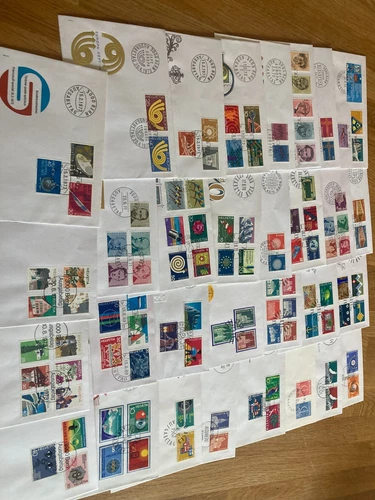 Switzerland 30 different FDC covers between 1965 and 1973 all stamp sets