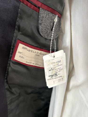 Brunello Cucinelli Grey 2-BT Peak lapel EU50/US40R Tuxedo W36 - Picture 3 of 13