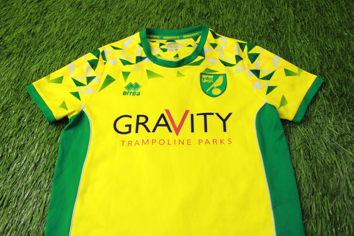 NORWICH CITY CALLUM 2018/2019 FOOTBALL SHIRT JERSEY HOME ERREA