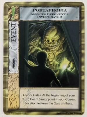 Portaphobia Mythos TCG CCG Cthulhu Card Game 1996 Chaosium Lee