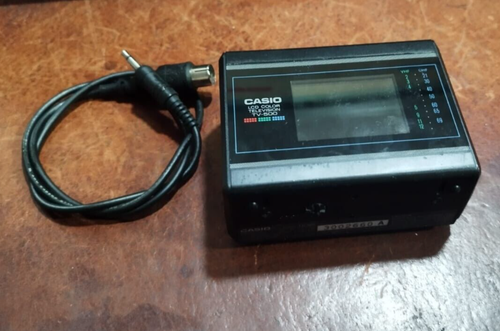 Color lcd television tv 500 casio vintage mini 1988 made in japan non testato - Foto 5 di 5