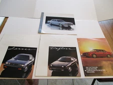 Lot of 4 1987 Plymouth & Dodge Sales Brochures & Advertising Design Flyer