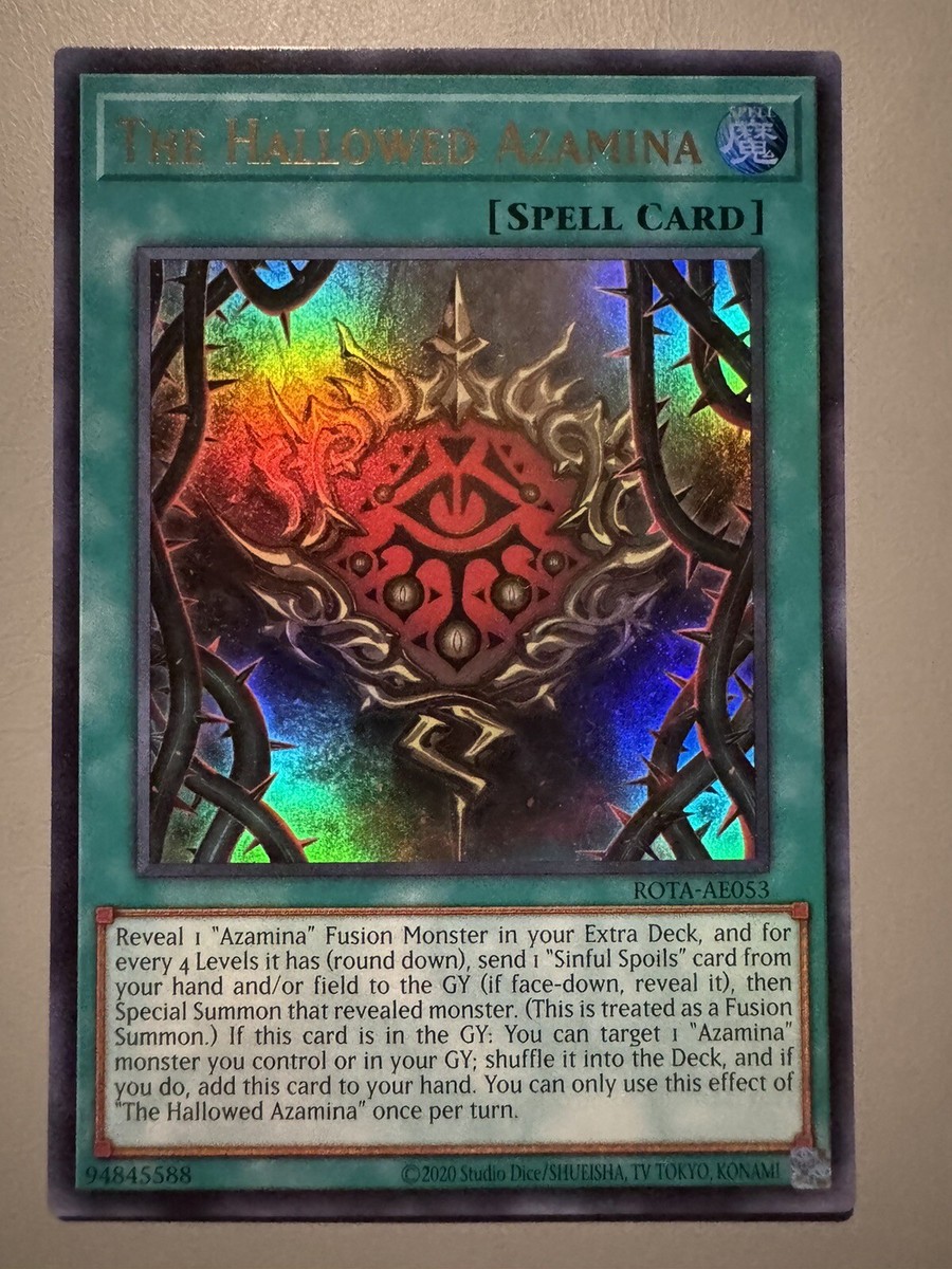 YUGIOH THE HALLOWED AZAMINA ASIA ENGLISH EDITION ROTA-AE053 ULTRA