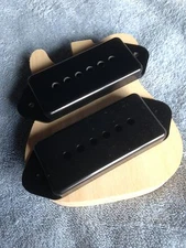 P-90 Pickup Dogear Cover Set-2 Black for Gibson Les Paul ES-175 ES-225 Project 