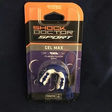Shock Doctor Sport Gel Max  Mouthguard Youth 10  Blue