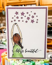 Stampin Up Card Kit Girl Life Is Beautiful Stars