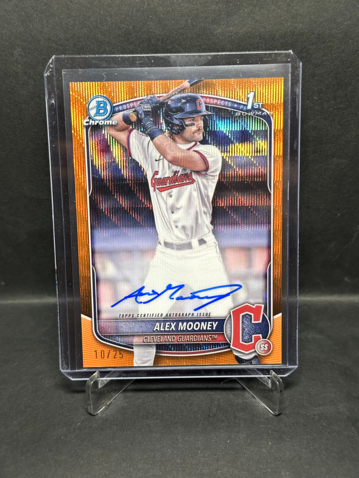 2025 Bowman - Chrome Prospect Auto Alex Mooney #CPA-AM Orange /25 Guardians