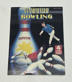 Championship Bowling (Nintendo NES) With Manual