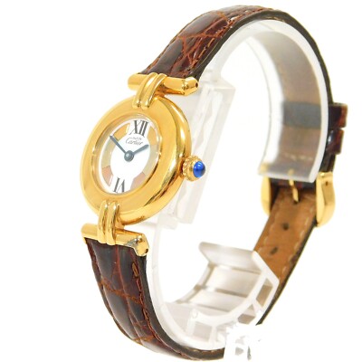 Cartier カルティエ　VERMEIL クォーツ HA-4068| カルティエ ヴェルメイユ タンク クオーツ アイボリー