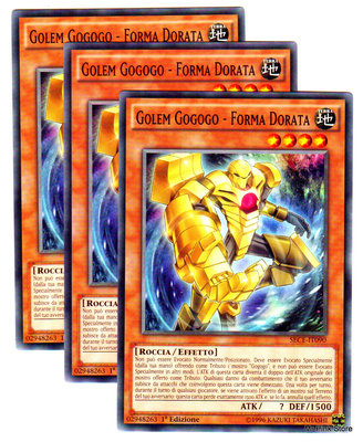 Set 3 Karten GOLEM GOGOGO GOLDENE FORM auf Italienisch SECE-IT090 Common YUGIOH
