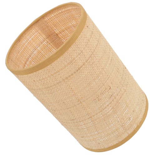 Rattan Woven Lamp Shade Cylinder Lampshade E27/E14 Lampshade for Floor Lamps - Picture 4 of 12