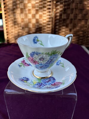 Taylor & Kent Fine Bone China Tea Cup & Saucer Carnation England