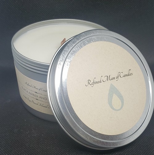 Black Amber And Plum Candle - Picture 6 of 7