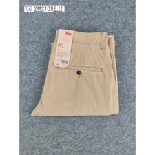 Jeans LEVIS Pantalone LEVI'S 271 Beige Regular Fit Tapered Leg ORIGINAL VINTAGE