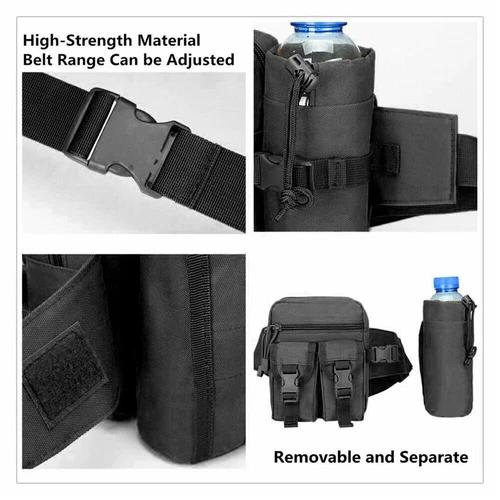 Outdoor Utility Tactical Waist Bauchtasche Tasche Militär Camping Wandern Gürteltasche - Bild 10 von 10