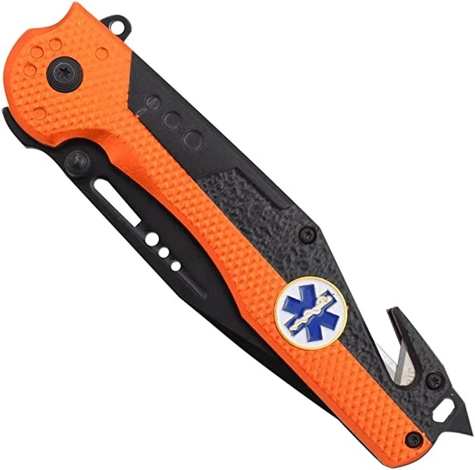 Navaja de Bolsillo Táctica Asistida por Resorte 8.85" EMT First Responders 3 en 1 Foto 3 de 4