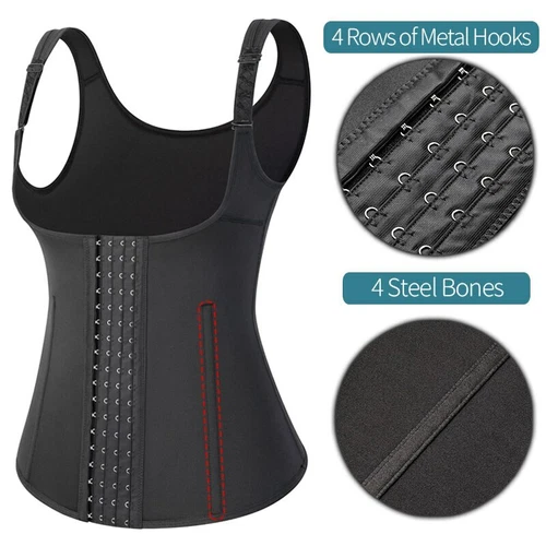 Mujeres Más Delgado Body Modelador Entrenador de Cintura Bajo el Busto Cincher Corsé Chaleco Prendas con Forma - Imagen 7 de 22