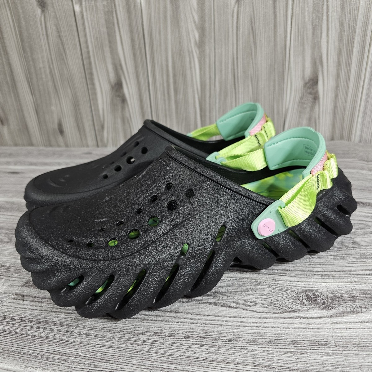 Crocs Men's Echo Clog Shoes Spring Break Edition Black