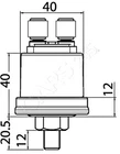 VDO oil pressure sensor 5 bar M10x1 grounded pole
