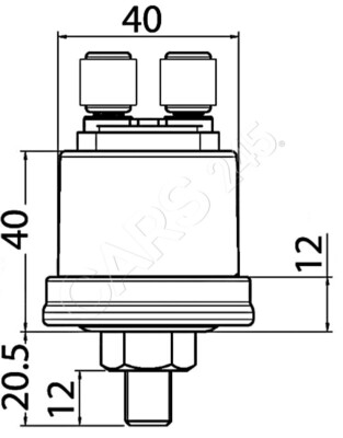VDO Öldruckgeber 5 bar M10x1 geerdete Pole