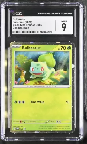 Bulbasaur Holo 2023 Pokemon Card Black Star PROMO 046 CGC 9 MINT SV Set