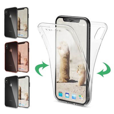 NALIA 360° Hülle iPhone XS Max Case Komplettschutz stoßfest
