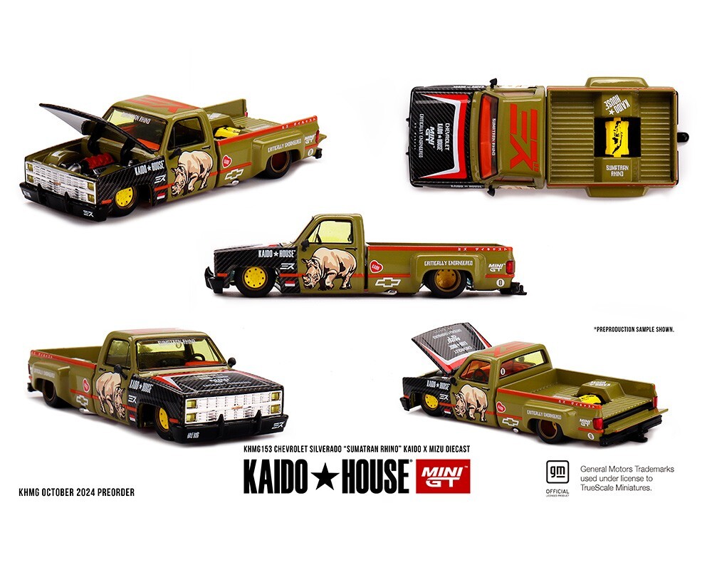 Kaido House x Mini GT x Mizu Diecast Chevy Silverado