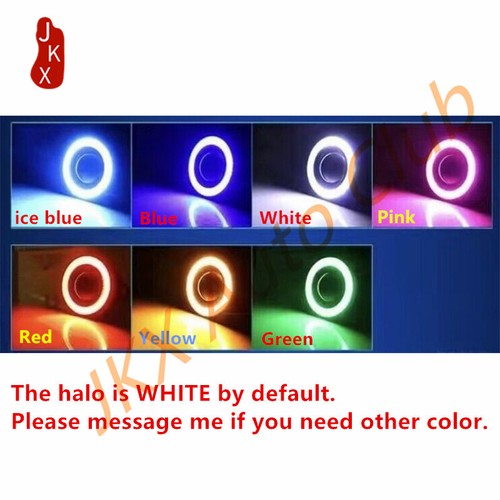 LED Driving Fog Light COB Halo Angel Eyes Ring Switch For Nissan Versa 2015-2019 - Picture 14 of 22