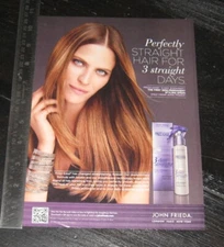 Molly Sims | John Frieda AD original ONE magazine page PHOTO advertisement