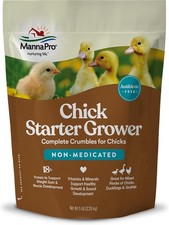 Manna Pro Chick Starter Feed, Non-Medicated Chicken Feed 5 Pound Pack of 1 