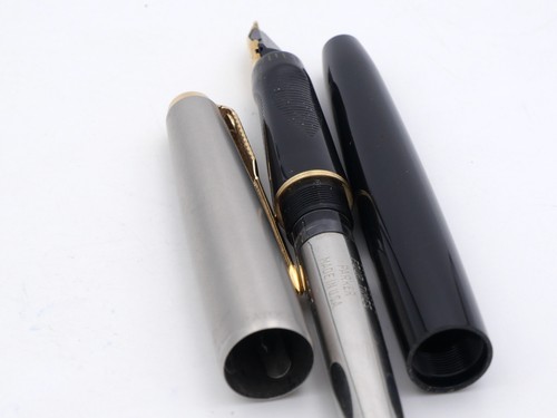 STYLO PLUME ANCIEN - FOUNTAIN PEN - PARKER VP USA - PLUME OK 18K #P48 - Foto 7 di 8