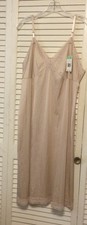 NWT VTG Vanity Fair Beige Full Nylon Slip Size 42