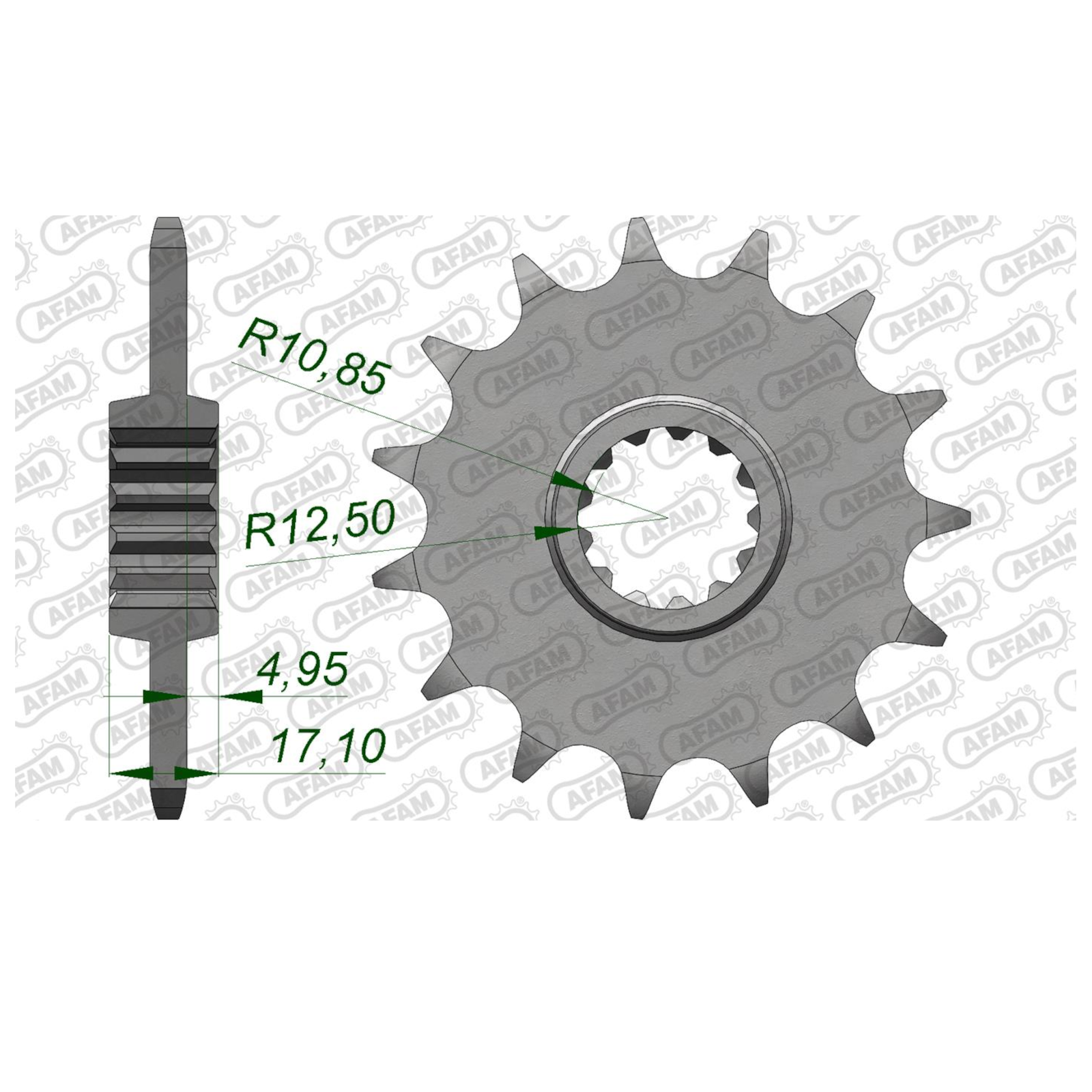 Sprocket for HONDA CB 500 XA 2021-2023 15T Front AFAM