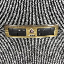 05-07 Mercedes W203 C230 Dashboard Door Lock Hazard Light Control Switch Wood