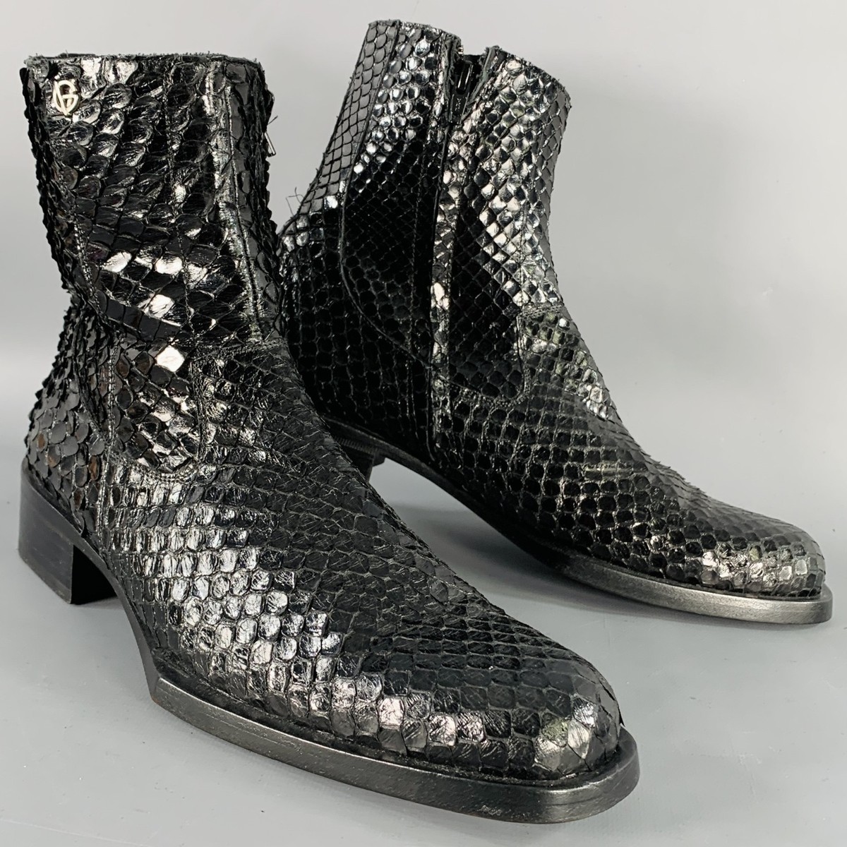 Gianni Versace Black Mens Chelsea Ankle Boots Mens Size 10.5 Versace Men Boots - Etsy main image 2