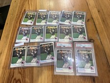 (15) 1973 Topps Hank Aaron #100 Atlanta Braves Baseball Card Hoard Lot HOF PSA