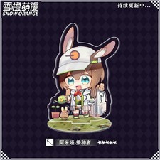 Harajuku Amiya Arknights Cosplay Standing Sign Collection Anime Otaku Gift 6cm