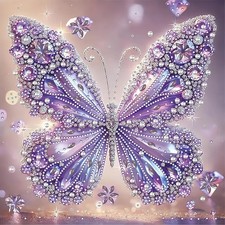 5D Butterfly Diamond Painting Kits for Adults 12 inches x 12 inches, DX-112