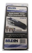 New Belden Double Bubble Radial Compression Tool CPLCRBC-BR F Male, RCA BNC