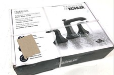 Kohler Rubicon 8 in. Widespread 2 Handle Bathroom Faucet Matte Black
