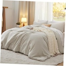 Queen Size Comforter Set, Beige Soft Prewashed Queen 90"x90" 01 - Beige