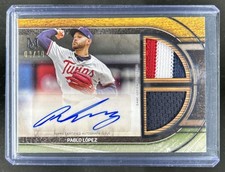 2025 Topps Museum Pablo Lopez Signature Dual Patch Auto Black Diamond #/10